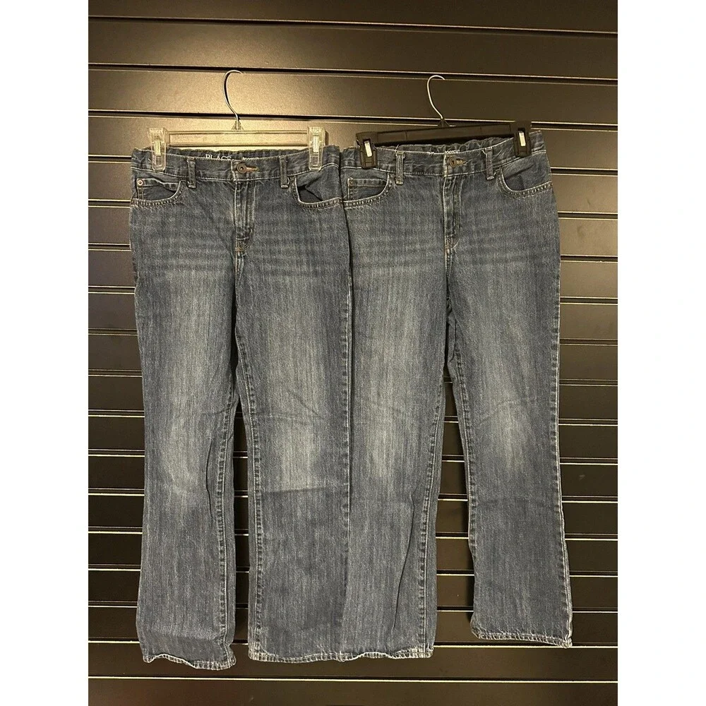 Set of 2 - Children’s Place Boys Bootcut Jeans Size 14 Adjustable Waist
